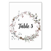 ウインターベリー素朴ボホ座席表 テーブルナンバー (正面)