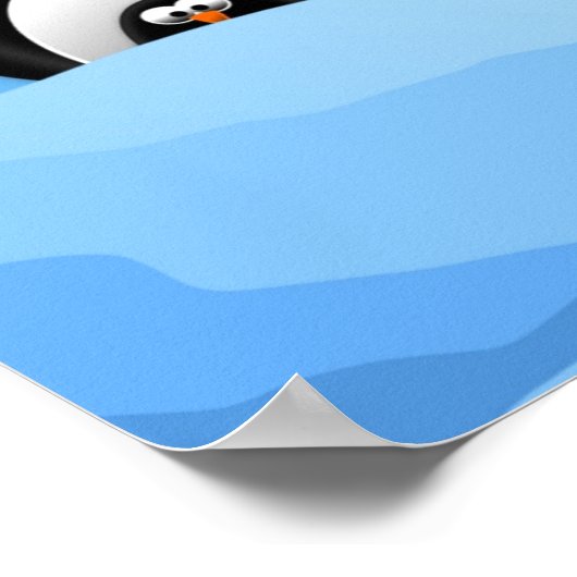 ウインターペンギンのポスター ポスター (角)