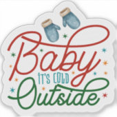 ウインターミッテカラフルンホリデーステッカー シール (正面)