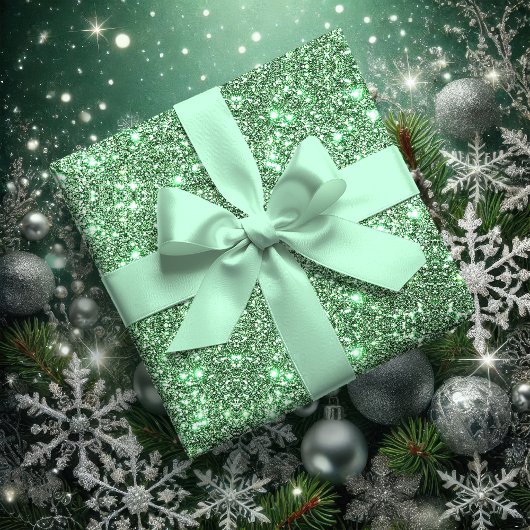 ウインターミント無地のカラー3インチ サテンリボン