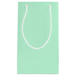 ウインターミント無地のカラー スモールペーパーバッグ