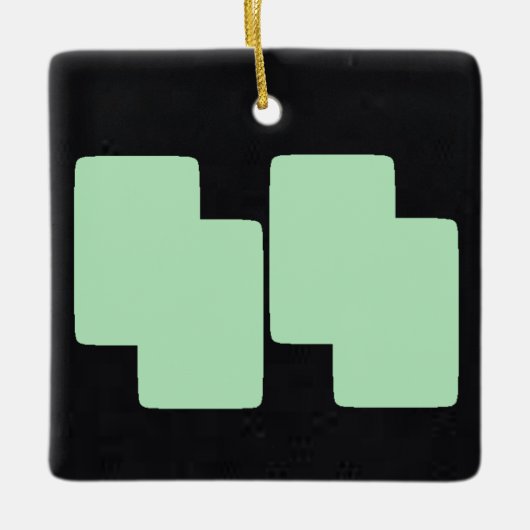 ウインターミント5 | MERRY CHRISTMAS | m3galleryStudio セラミックオーナメント (正面)