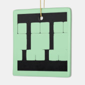 ウインターミント7 | MERRY CHRISTMAS | m3galleryStudio セラミックオーナメント (左)