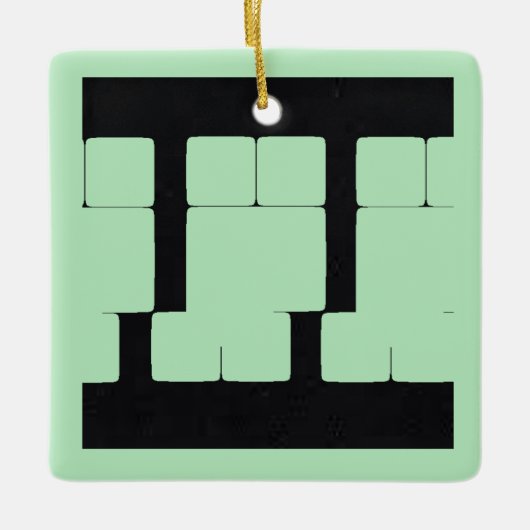 ウインターミント7 | MERRY CHRISTMAS | m3galleryStudio セラミックオーナメント (正面)