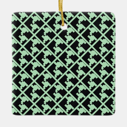 ウインターミント8 | MERRY CHRISTMAS | m3galleryStudio セラミックオーナメント (正面)