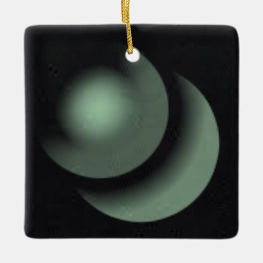 ウインターミント9 | MERRY CHRISTMAS | m3galleryStudio セラミックオーナメント (正面)