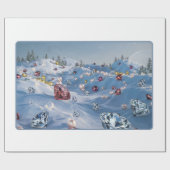 ウインターラックスモダンラッピング紙 ラッピングペーパー (フラット)