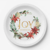 ウインターランド素朴ジョイクリスマスパーティー ペーパープレート (正面)