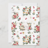 ウインターレイクツリーフラワー | バースデーパーティー 招待状 (裏面)