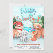 ウインターワードランド - 誕生日はいつでも 招待状 (正面)