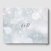 ウインター スノーフレーク スクリプト 結婚式 ゲストブック (裏面)