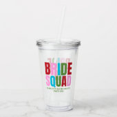 ウインター ブライド スクワッド バチェロレッテ パーティー アクリルタンブラー (裏面)