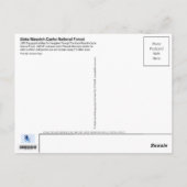 ウインタ・ワサッチ・キャッシュ国立森林地形図 ポストカード (裏面)