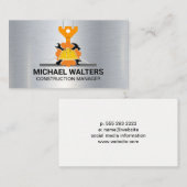 ウインチクレーン建築 | レンチ・ハンマー 名刺 (正面/裏面)