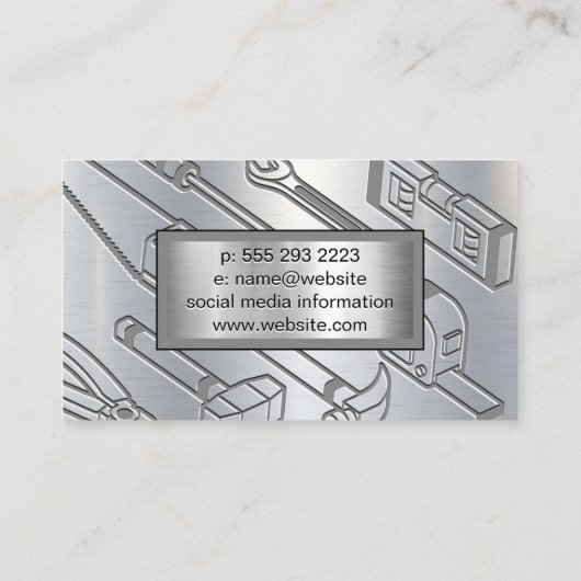 ウインチクレーン建築 名刺 (裏面)