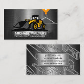 ウインチクレーン建築 |建築車 名刺 (正面/裏面)