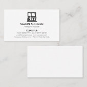 ウインドウウォッシャーハウスクリーニング 名刺 (正面/裏面)