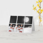 ウインドウカードのクリスマスカロラー カード (黄色い花)