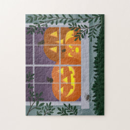 ウインドウハロウィンジャック – o – ランタン ジグソーパズル