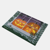 ウインドウハロウィンジャック – o – ランタン ドアマット (アングル)