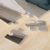 ウインドウレッジに座る水彩猫パズル ジグソーパズル (側面)