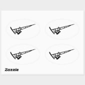 ウインドサーファー 楕円形シール (シート)