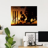 ウインドシムサンセットポスター ポスター (ホームオフィス)