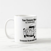 ウインドスクリーン交換とウインドシールド修理 コーヒーマグカップ (左)