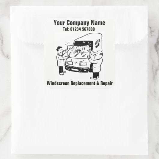 ウインドスクリーン交換とウインドシールド修理 スクエアシール (バッグ)