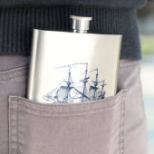 ウインドセーリングボートイラストレーション フラスク (インサイチュ)