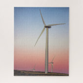 ウインドファームウインドエネルギーアットデュスクジグソーパズル ジグソーパズル (縦)