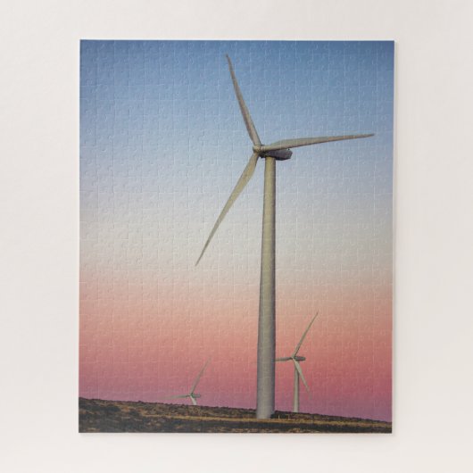 ウインドファームウインドエネルギーアットデュスクジグソーパズル ジグソーパズル (縦)