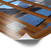 ウインドーフェイクロッキー山の平和湖 フォトプリント            (角)