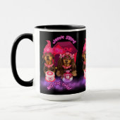 ウインナソーセージシスターズ食べケーキコーヒーマグ マグカップ (左)