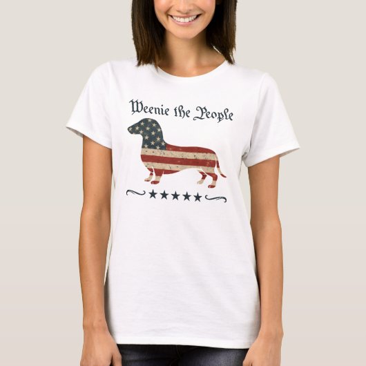 ウインナソーセージダシュント7月4日 Tシャツ (正面)