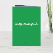 ウインナソーセージドッグファミリーツリー空白のグリーティングカード カード (裏面)