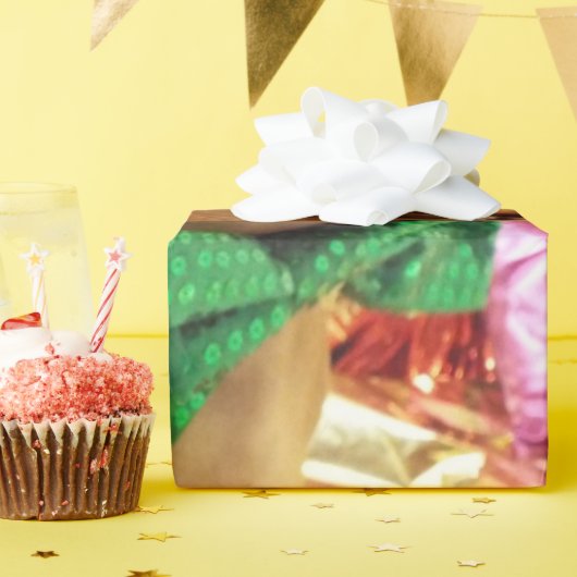 ウインナソーセージドッグ誕生日ギフトラップ ラッピングペーパー (誕生日パーティー)