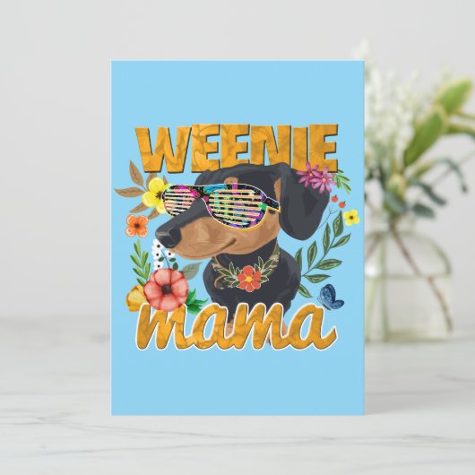 ウインナソーセージママダシュントパーティの招待状 招待状 (スタンド正面)