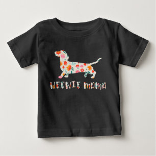 ウインナソーセージママダシュントフローラ ベビーTシャツ