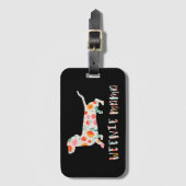 ウインナソーセージママダシュントフローラ ラゲッジタグ (正面縦)