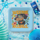 ウインナソーセージママ紙パーティープレート ペーパープレート (パーティー)