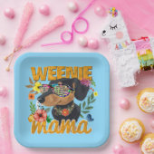 ウインナソーセージママ紙パーティープレート ペーパープレート (パーティー)