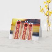 ウインナソーセージ カード (黄色い花)