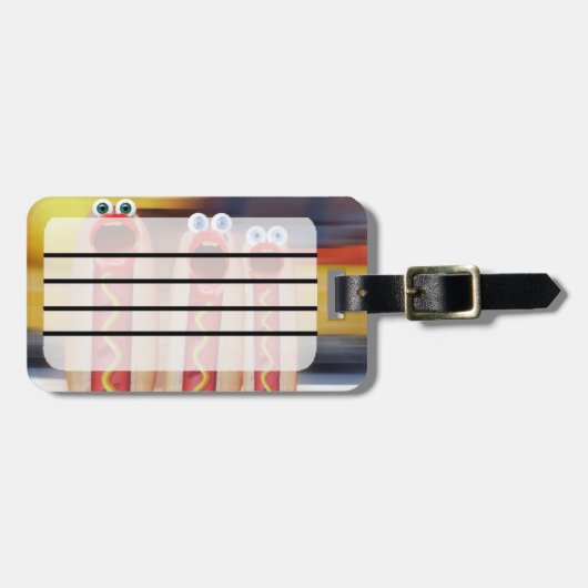 ウインナソーセージ ラゲッジタグ (正面横)