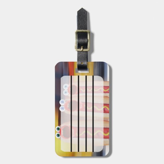 ウインナソーセージ ラゲッジタグ (正面縦)