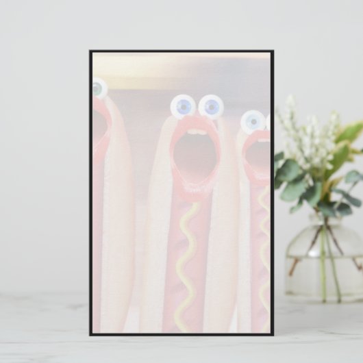 ウインナソーセージ 便箋 (スタンド正面)