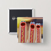 ウインナソーセージ 缶バッジ (正面&裏面)