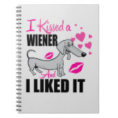 ウインナー犬のキス ノートブック (正面)