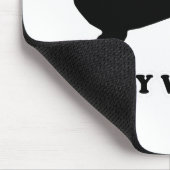 ウインナー犬のティー- "私は私のウインナーと"遊ぶのを好みます マウスパッド (コーナー)