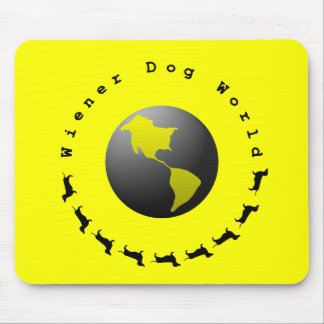 ウインナー犬の世界のグラフィック マウスパッド